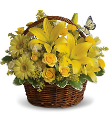 Basket Full of Wishes from Boulevard Florist Wholesale Market